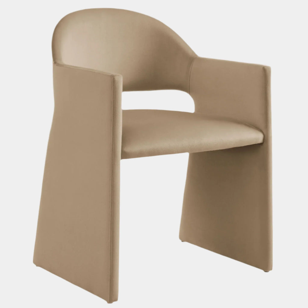Talia Performance Velvet Dining Armchair
