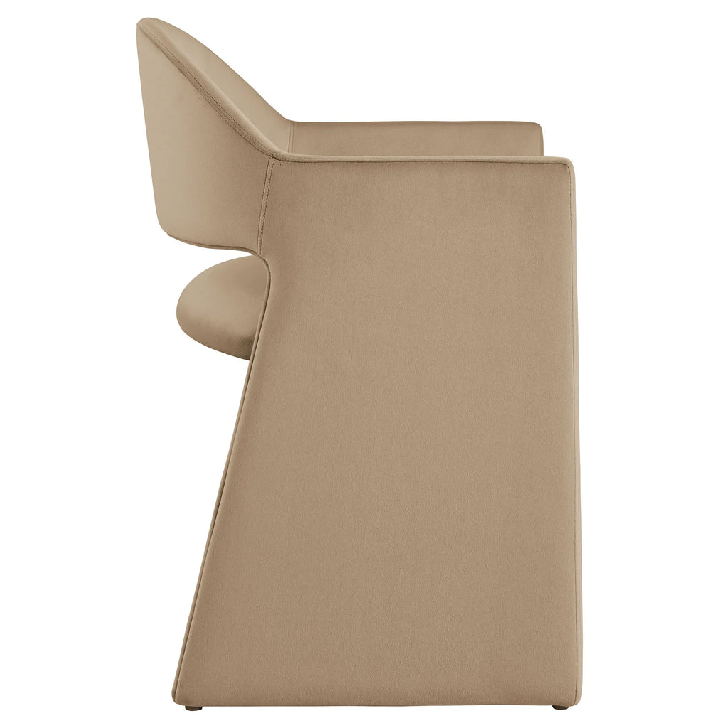 Talia Performance Velvet Dining Armchair