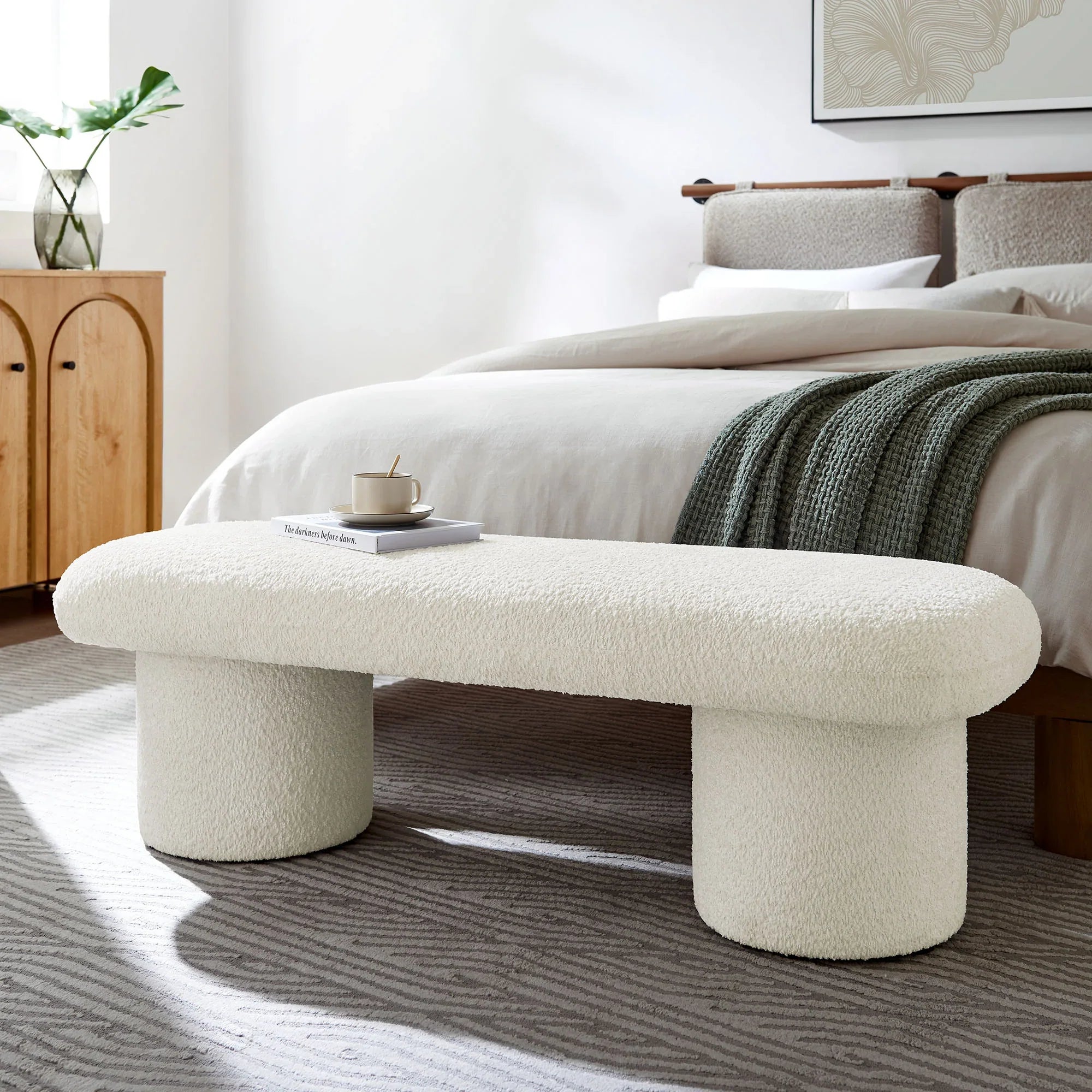 Orla Chenille Upholstered Bench