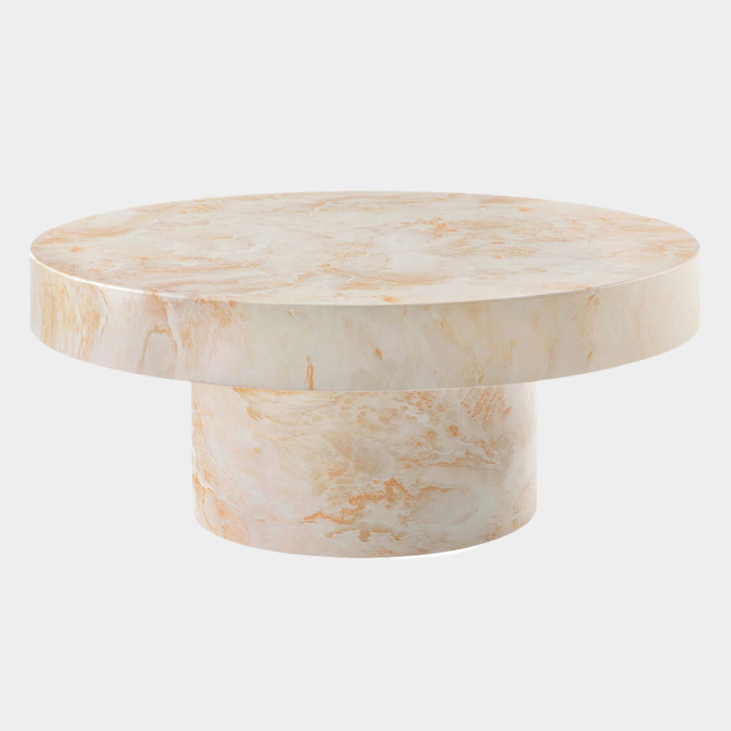 Alora Indoor - Outdoor Patio Concrete Round Coffee Table