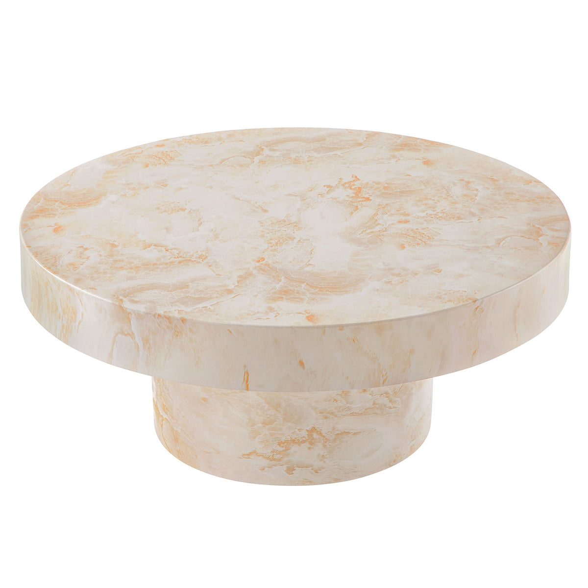Alora Indoor - Outdoor Patio Concrete Round Coffee Table