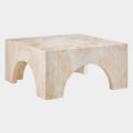 Valen Indoor - Outdoor Patio Arched Concrete Coffee Table