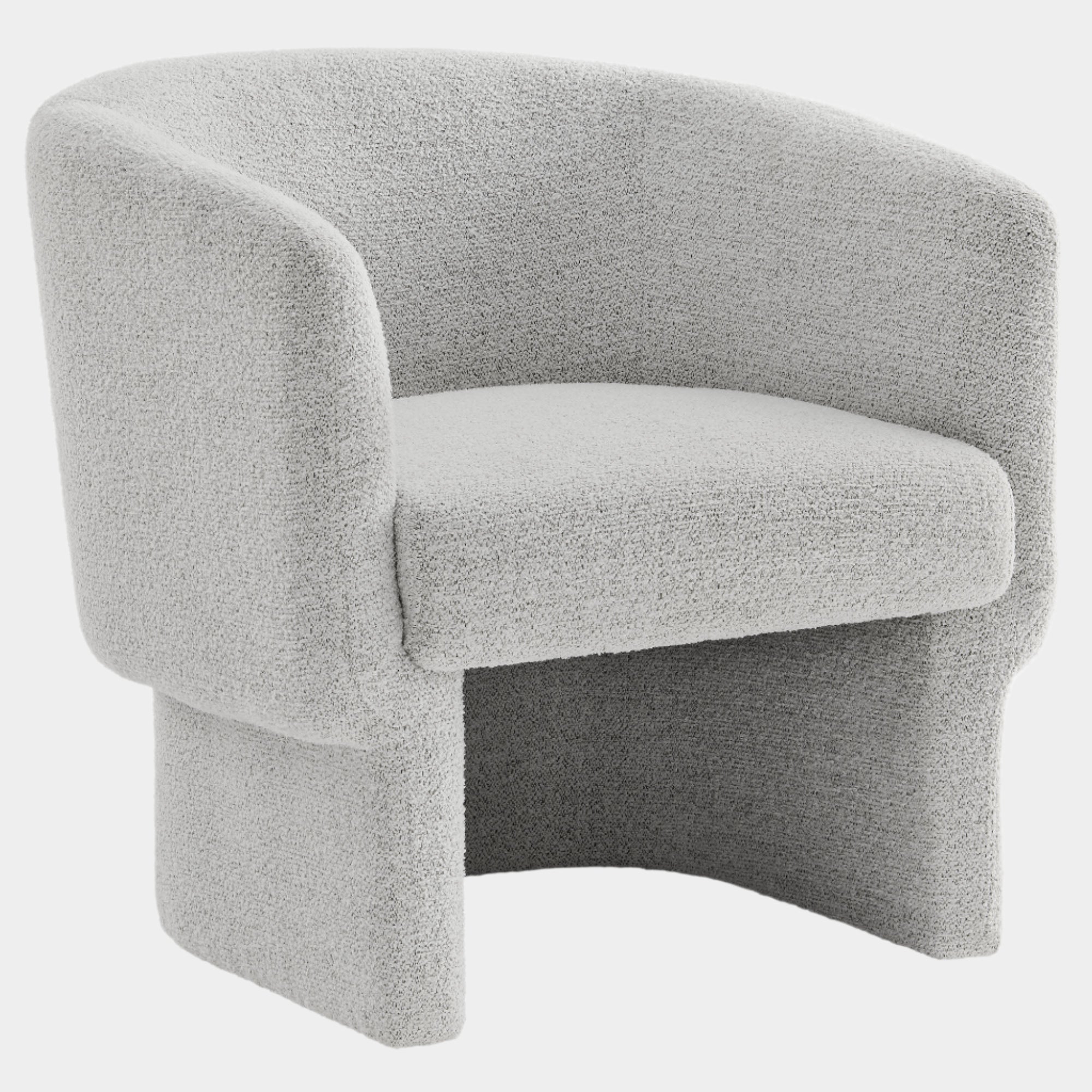 Muse Boucle Fabric Barrel Accent Chair