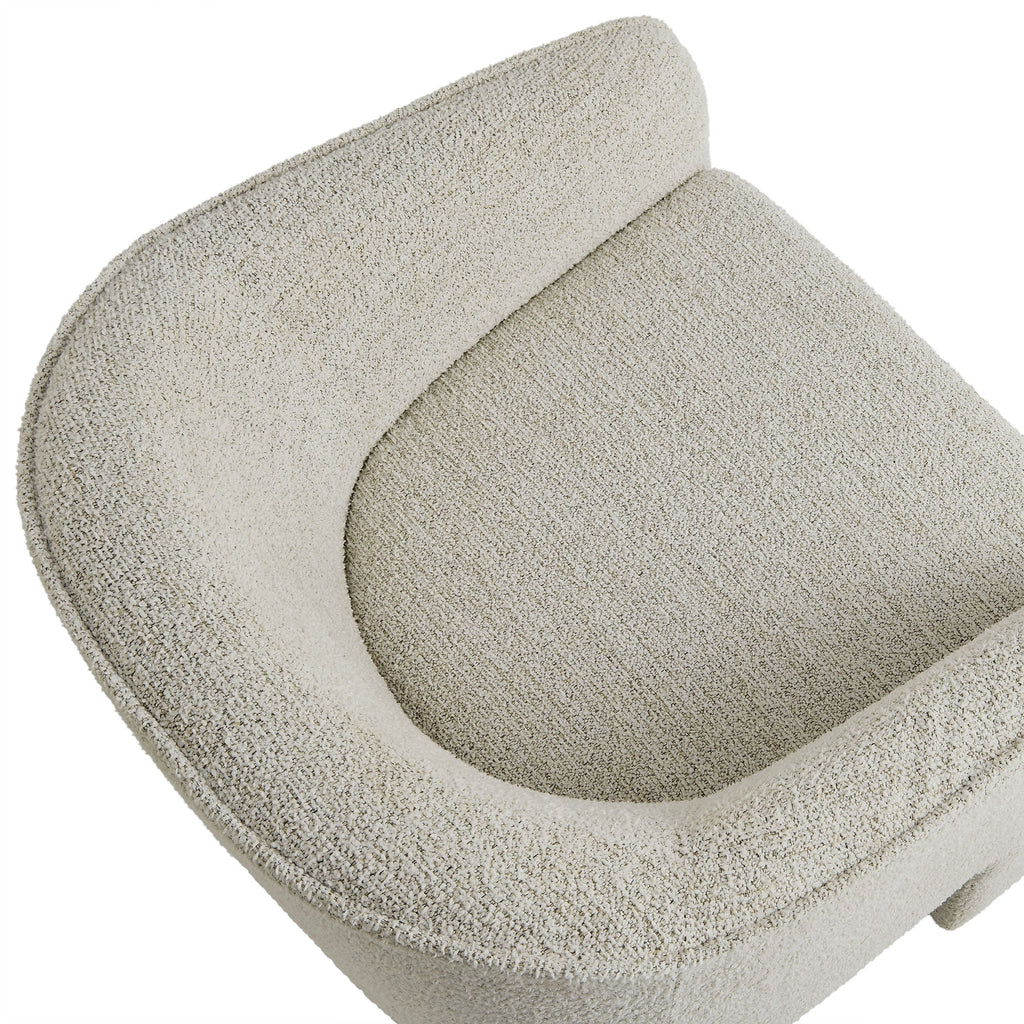 Greer Boucle Fabric Upholstered Accent Armchair