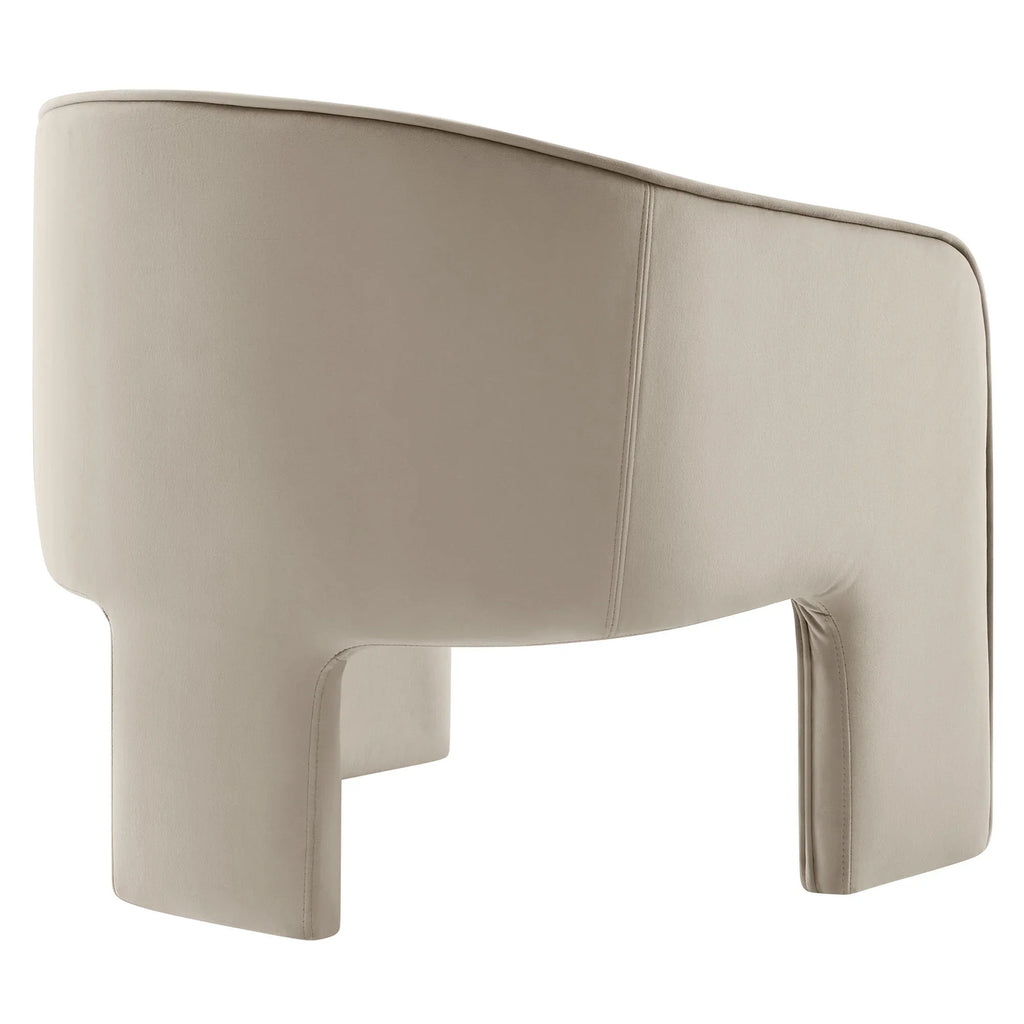 Greer Performance Velvet Upholstered Accent Armchair