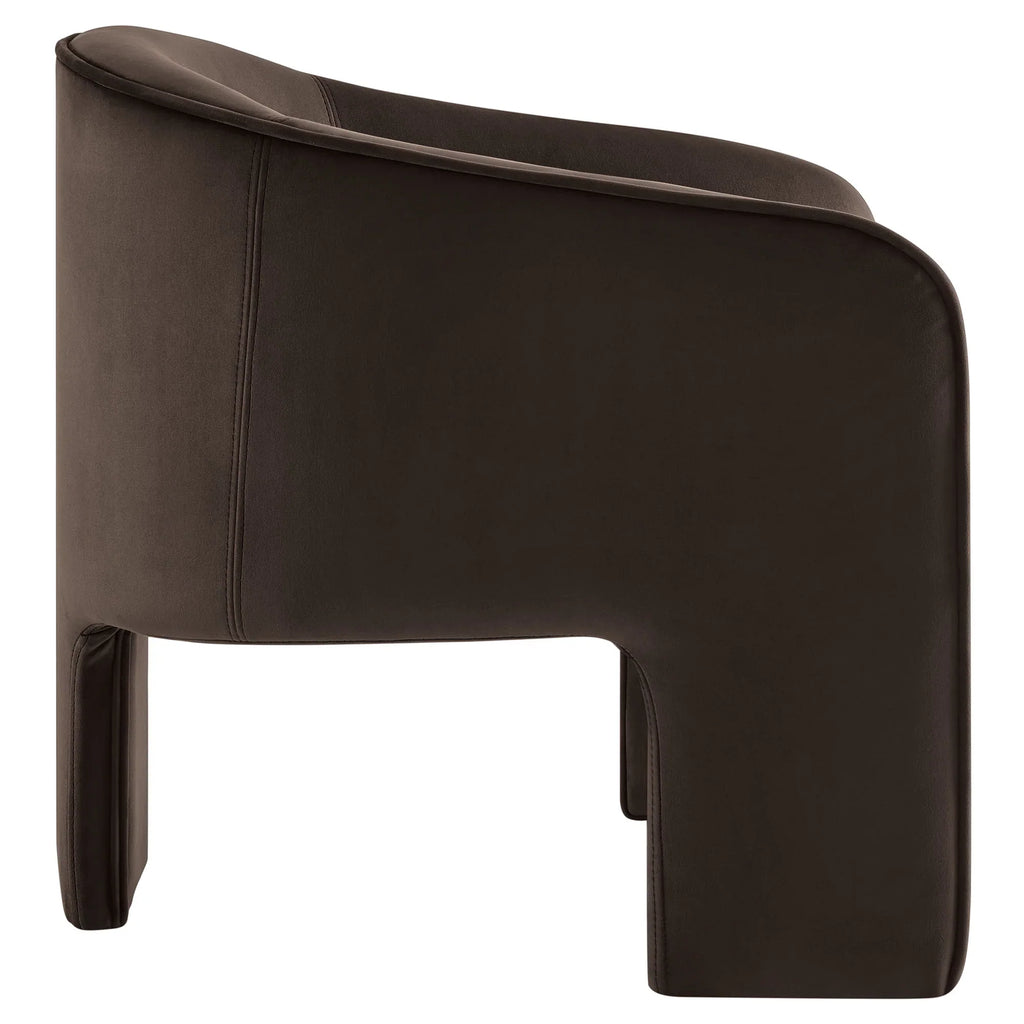 Greer Performance Velvet Upholstered Accent Armchair