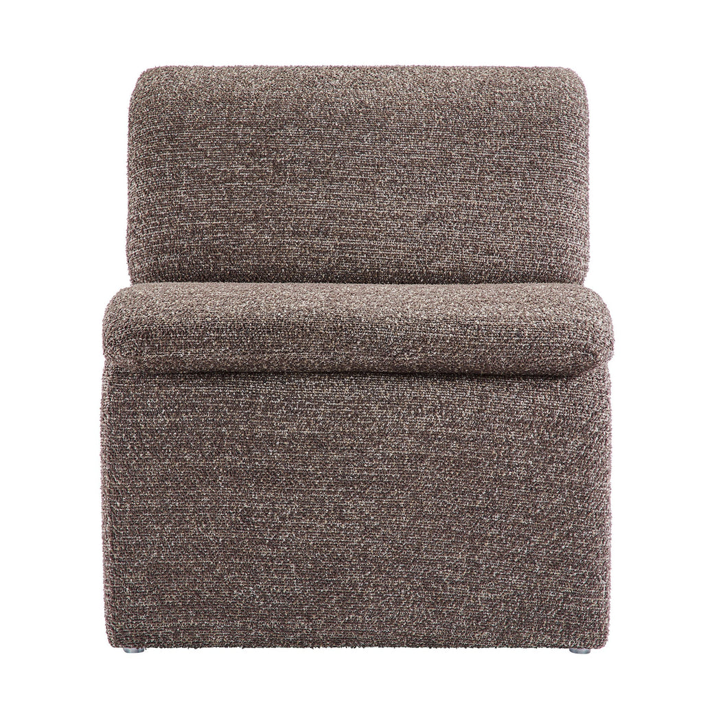Lume Boucle Upholstered Armless Accent Chair