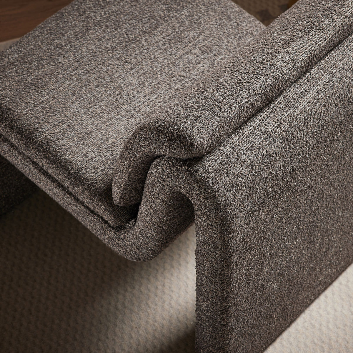Lume Boucle Upholstered Armless Accent Chair