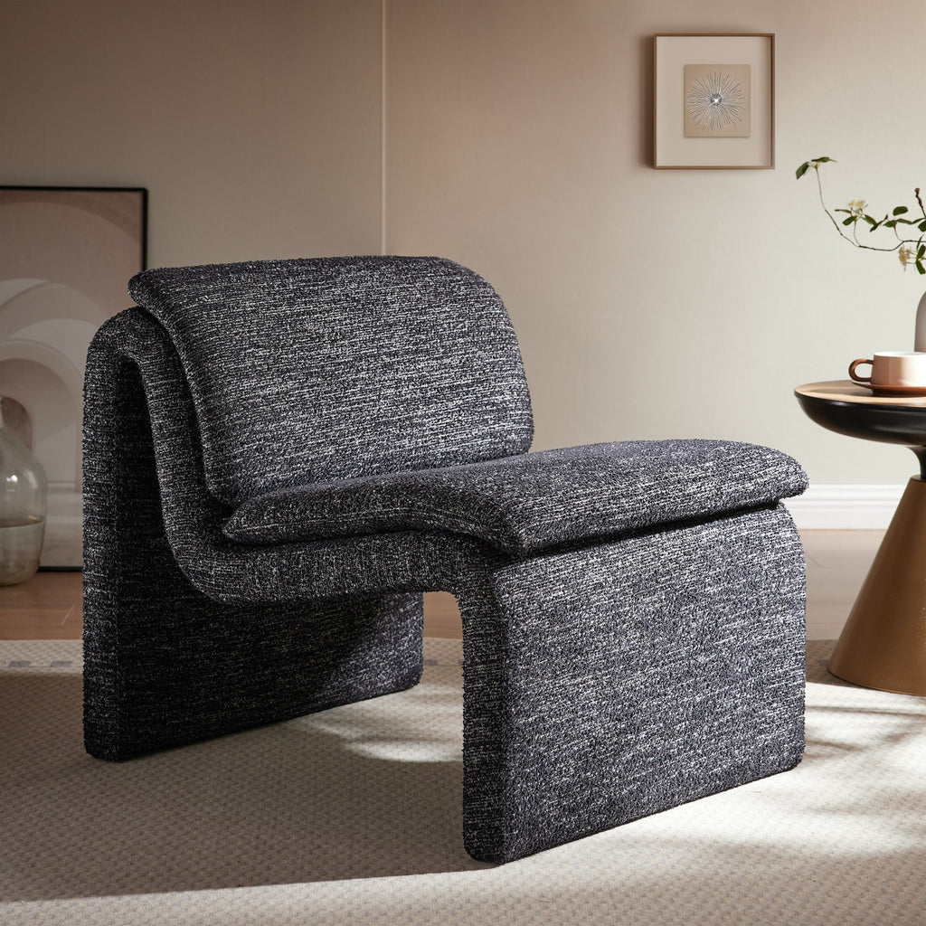 Lume Boucle Upholstered Armless Accent Chair