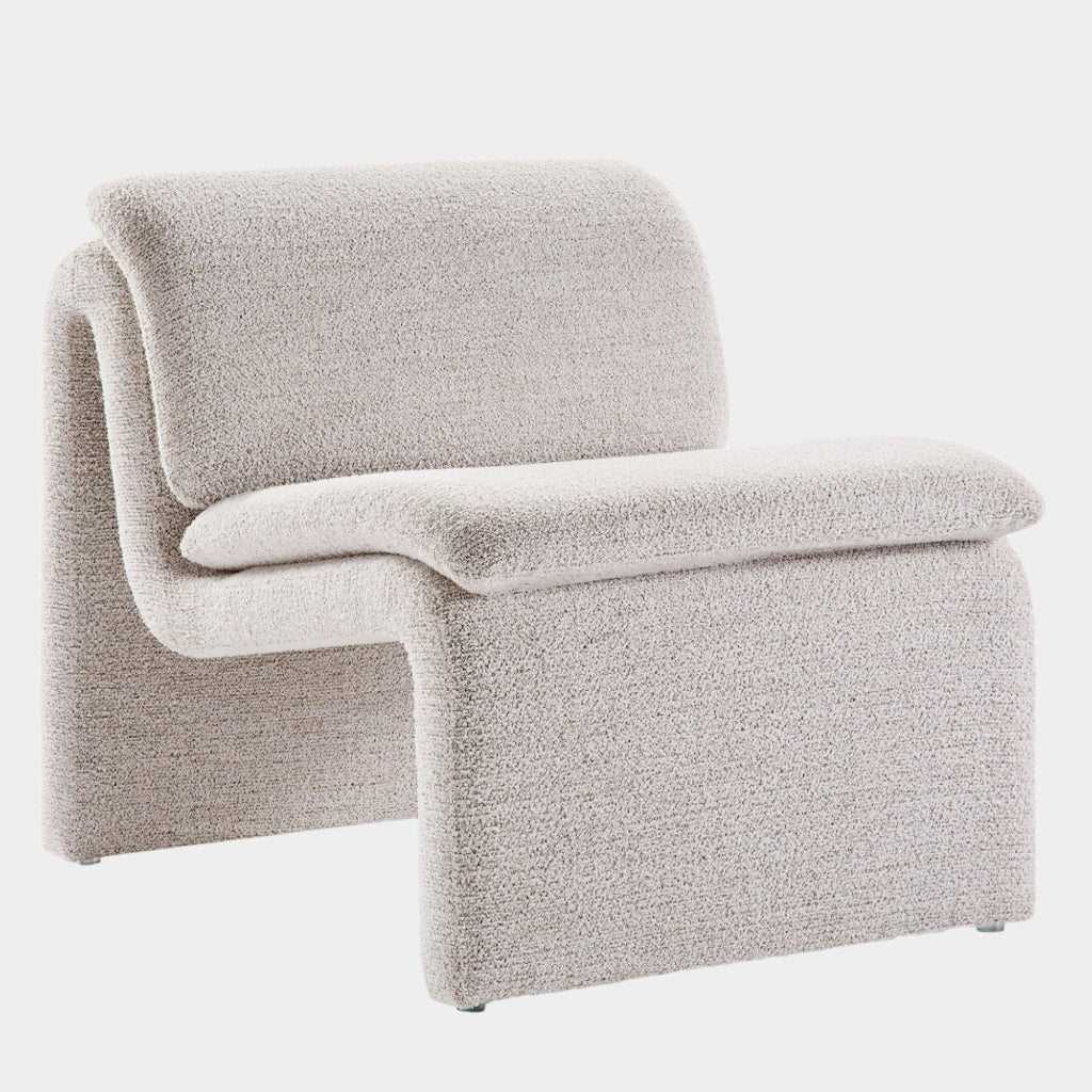 Lume Boucle Upholstered Armless Accent Chair