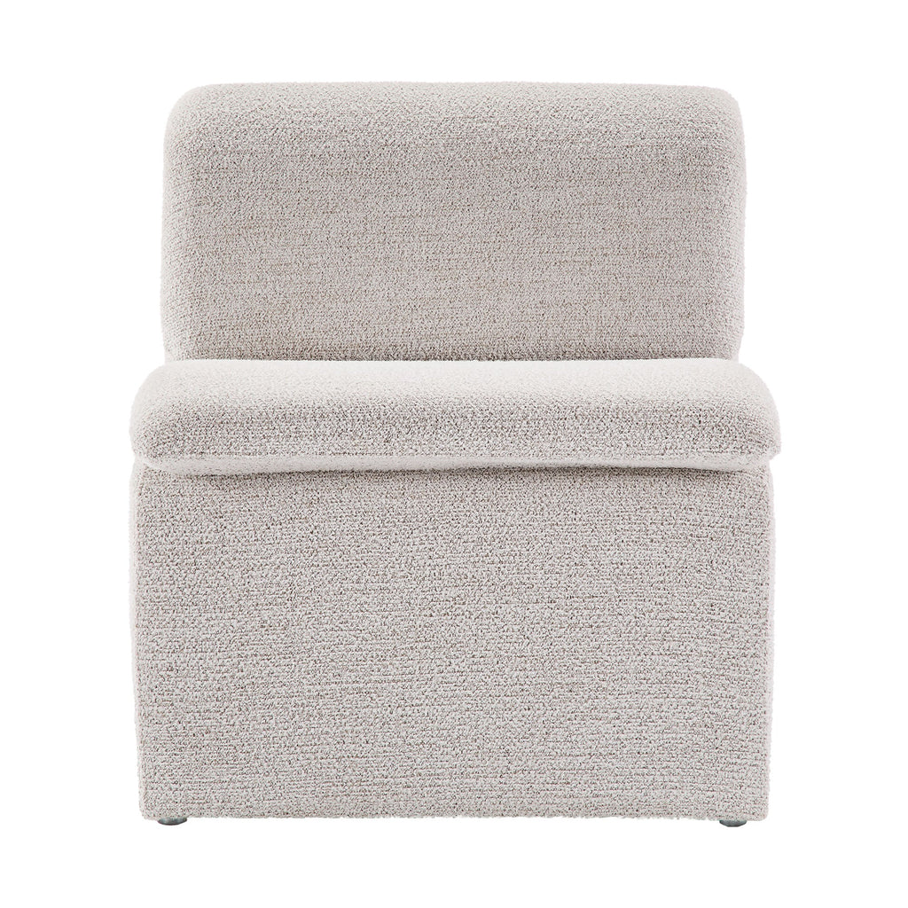 Lume Boucle Upholstered Armless Accent Chair