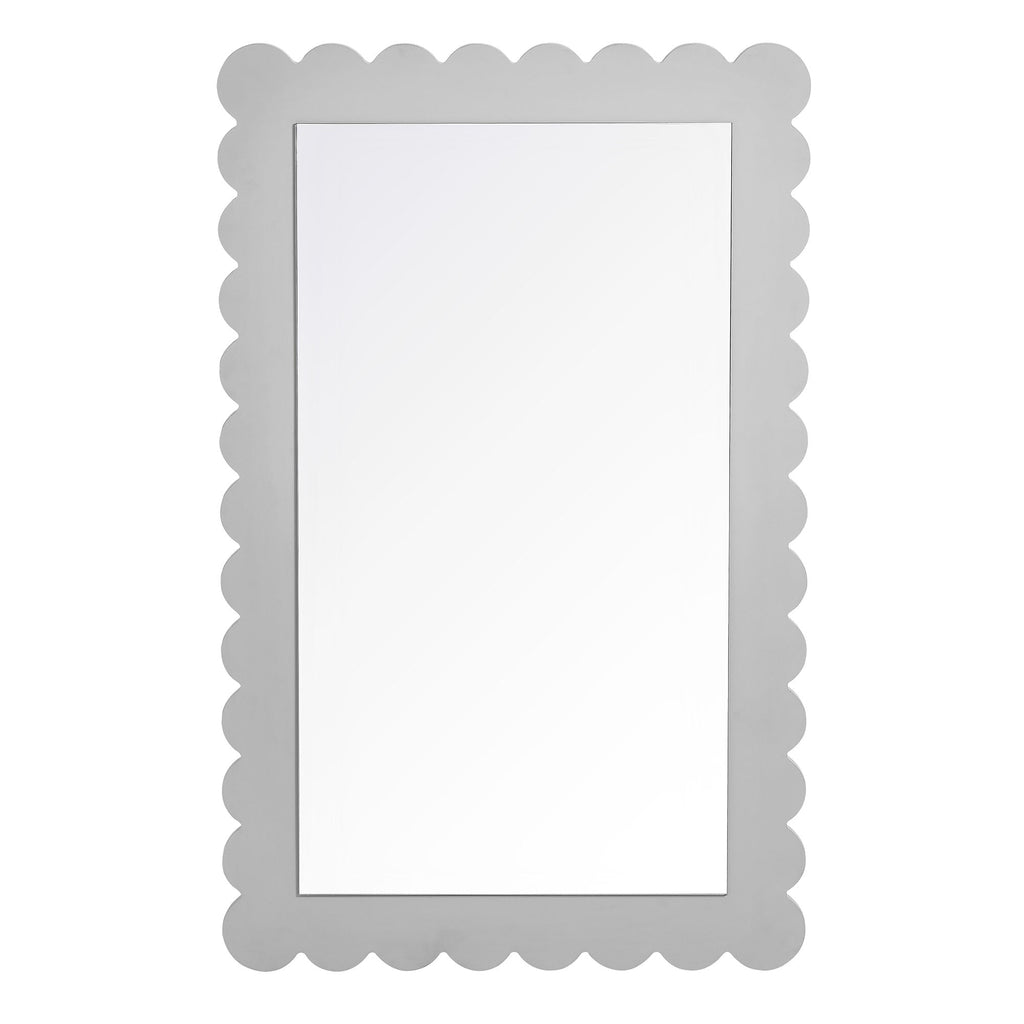 Emmeline Scalloped Rectangle Wall Mirror