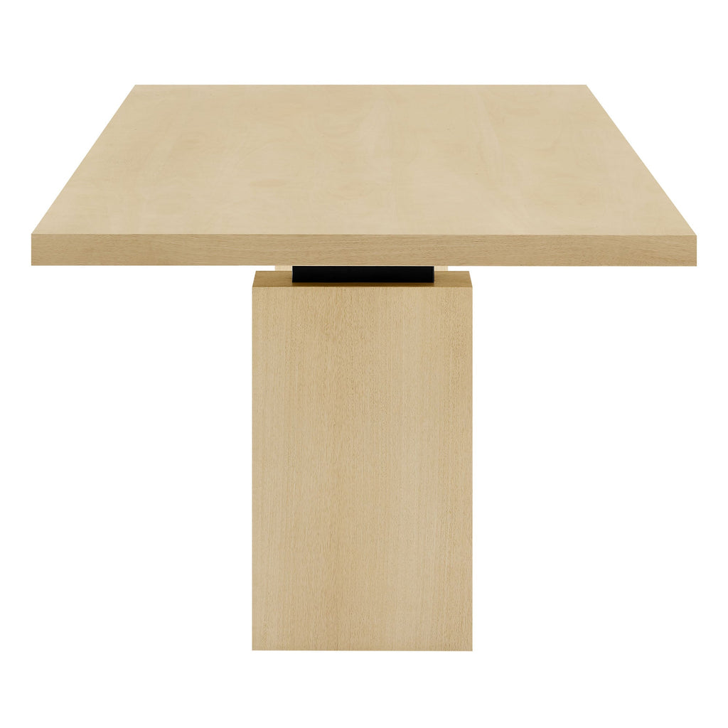Piston 82" Rectangular Wood Dining Table in Natural