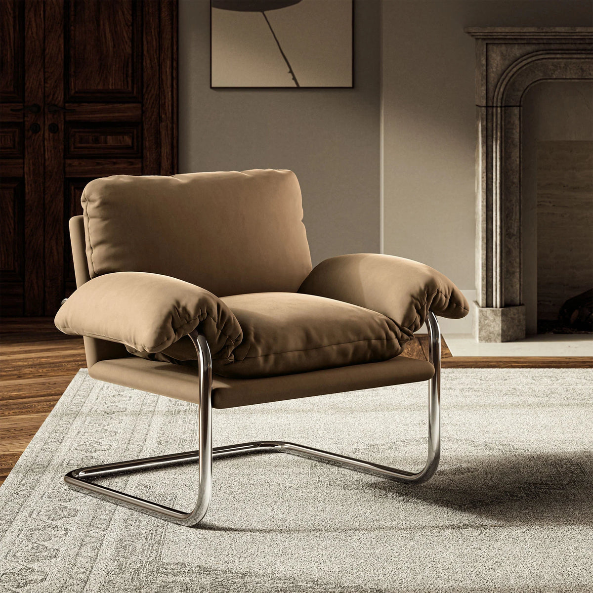 Ansel Performance Velvet Accent Chair