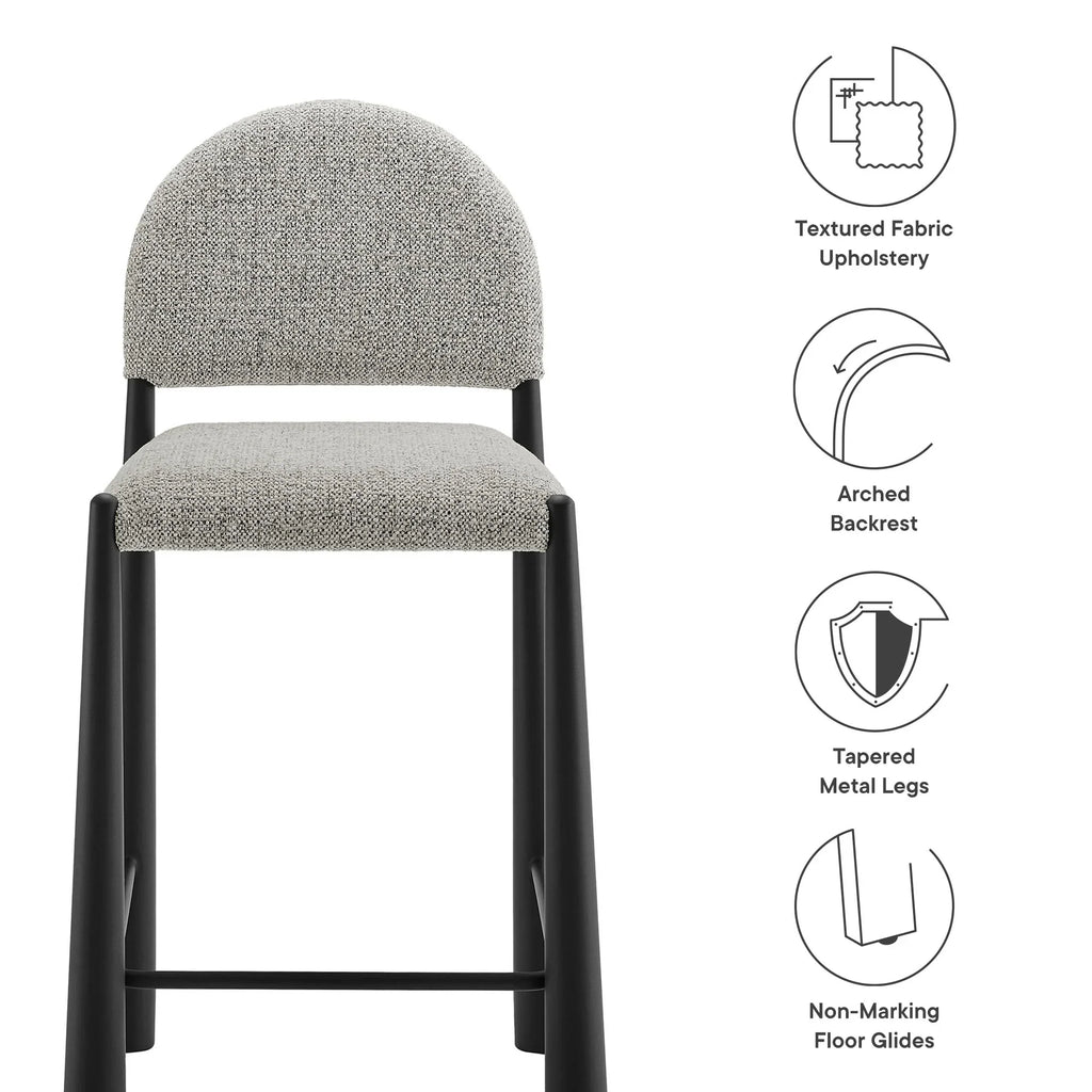 Hayley Upholstered Fabric Counter Stool