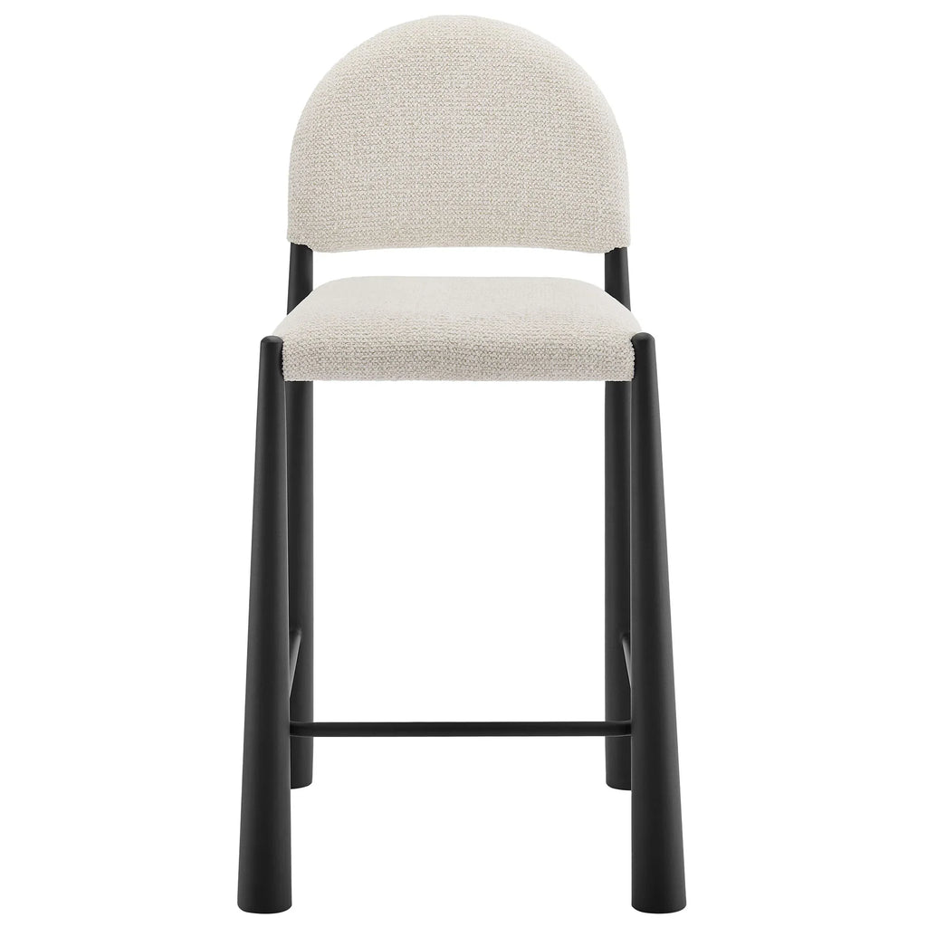 Hayley Upholstered Fabric Counter Stool