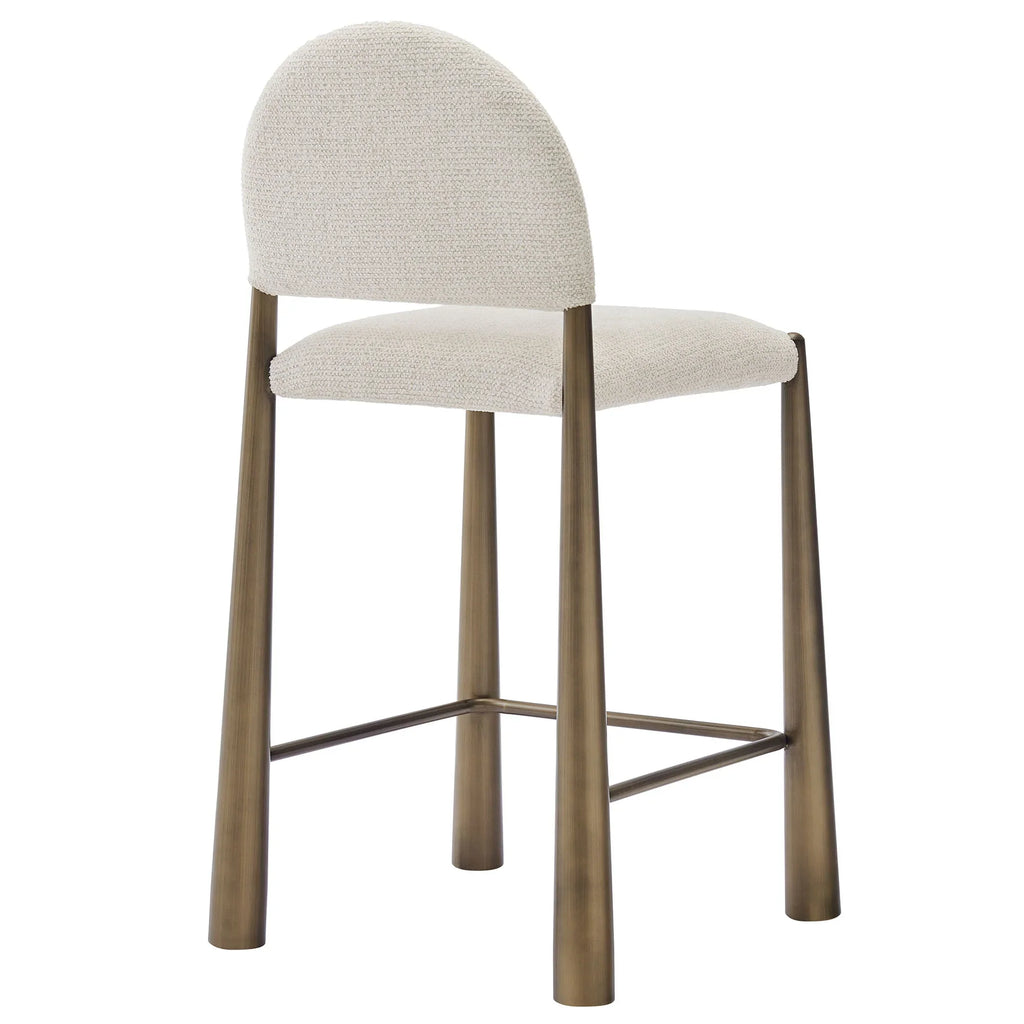 Hayley Upholstered Fabric Counter Stool