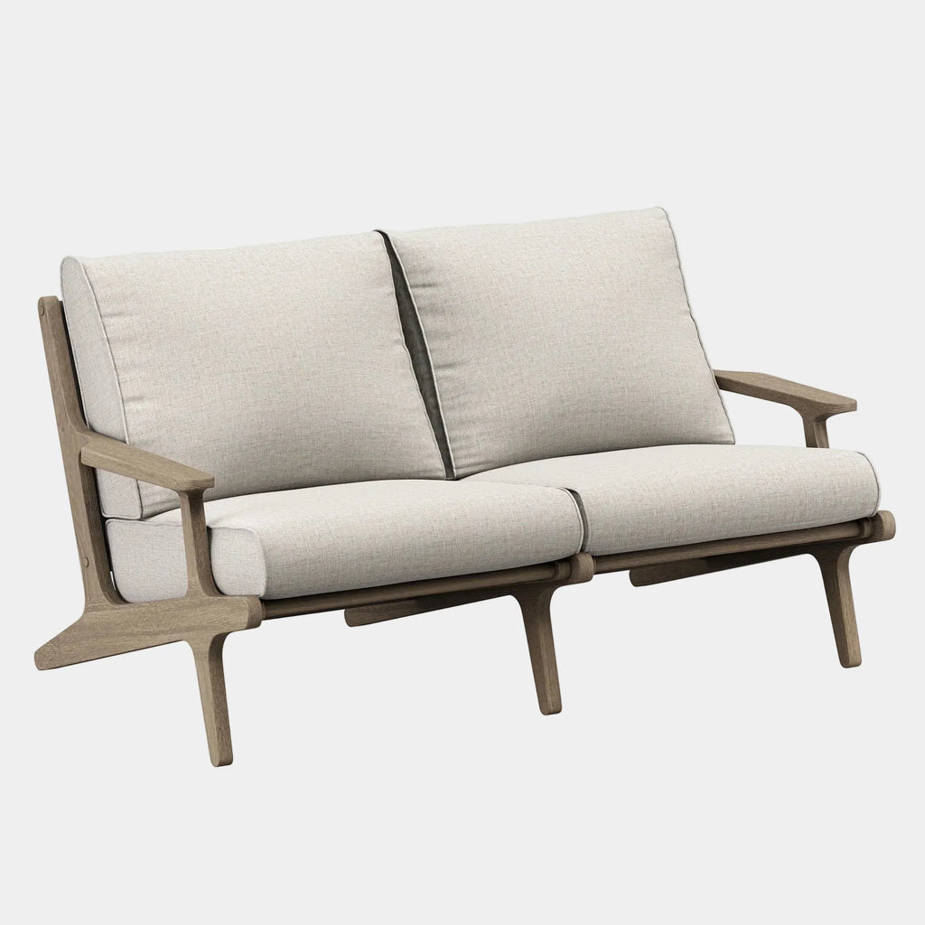 Saratoga Outdoor Teak Wood Loveseat
