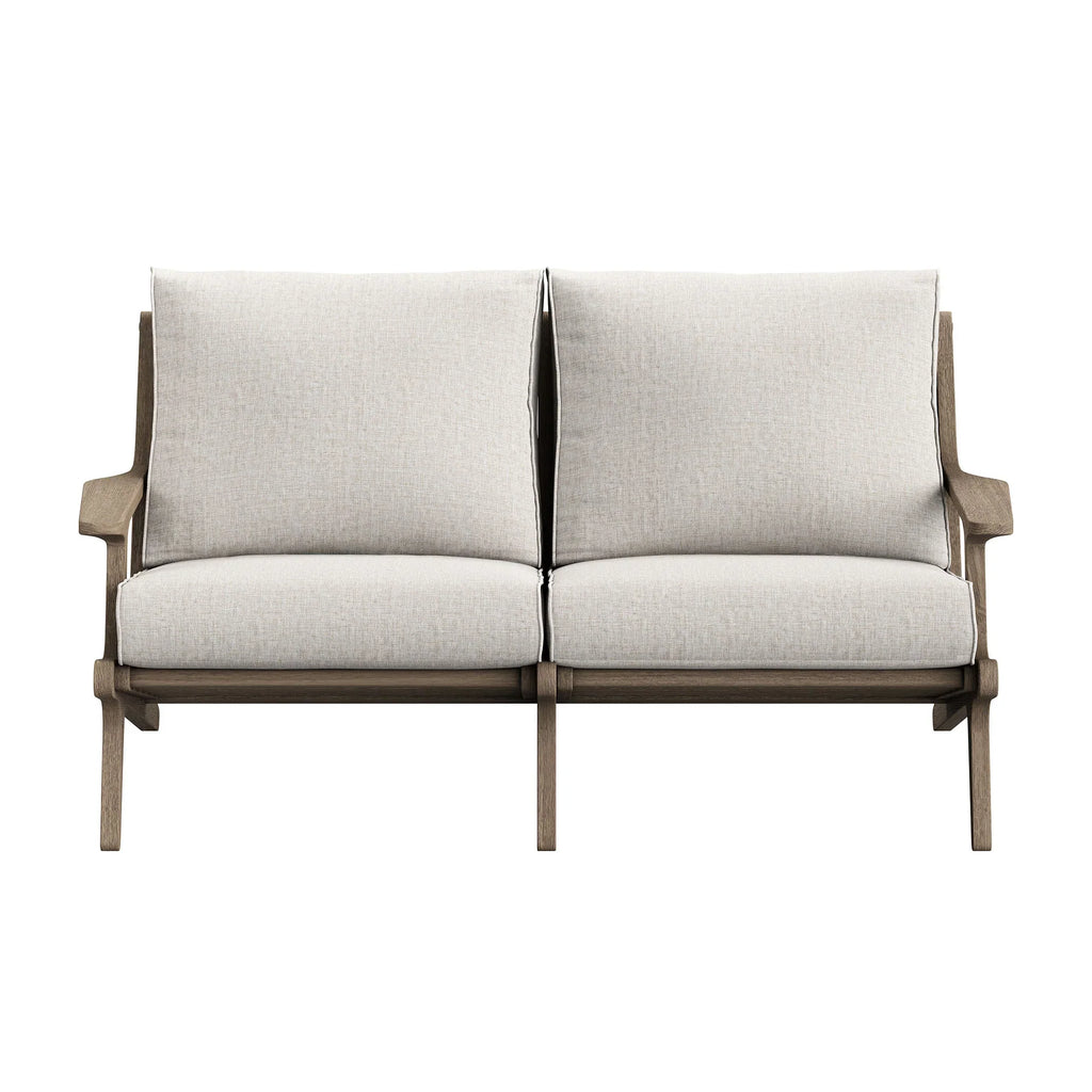 Saratoga Outdoor Teak Wood Loveseat