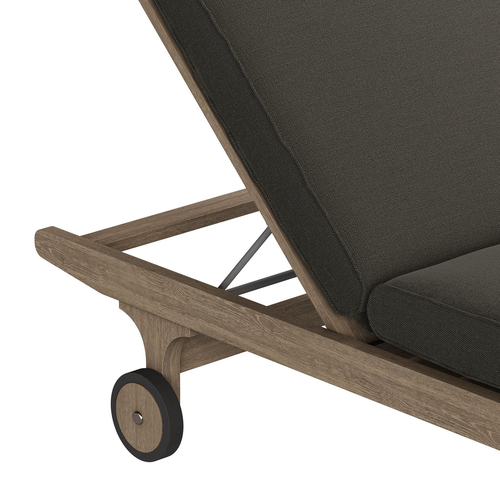 Saratoga Outdoor Teak Chaise Lounge Chair