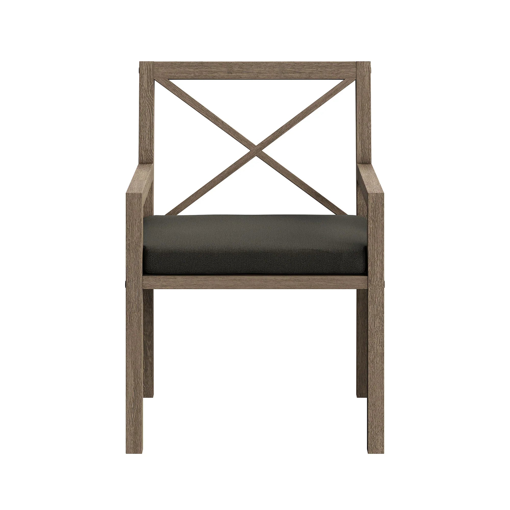 Northlake 7-Piece Outdoor Patio Teak Wood Dining Set in Weathered Gray