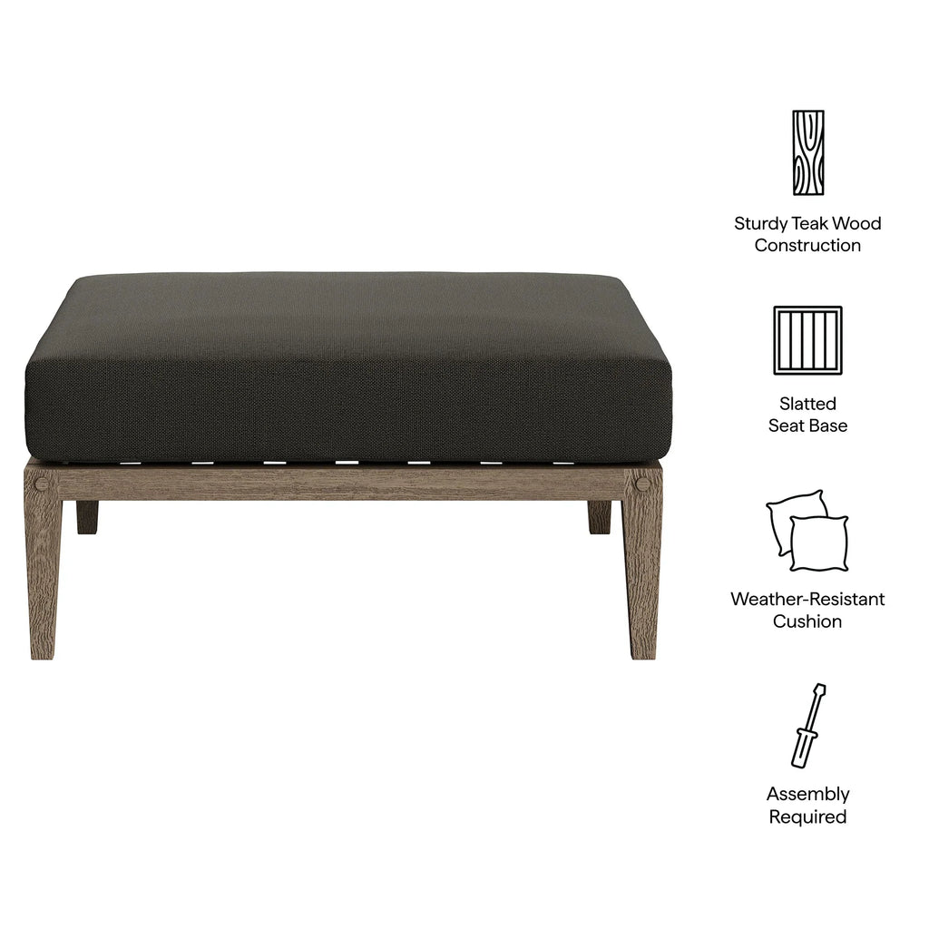 Northlake Outdoor Teak Ottoman