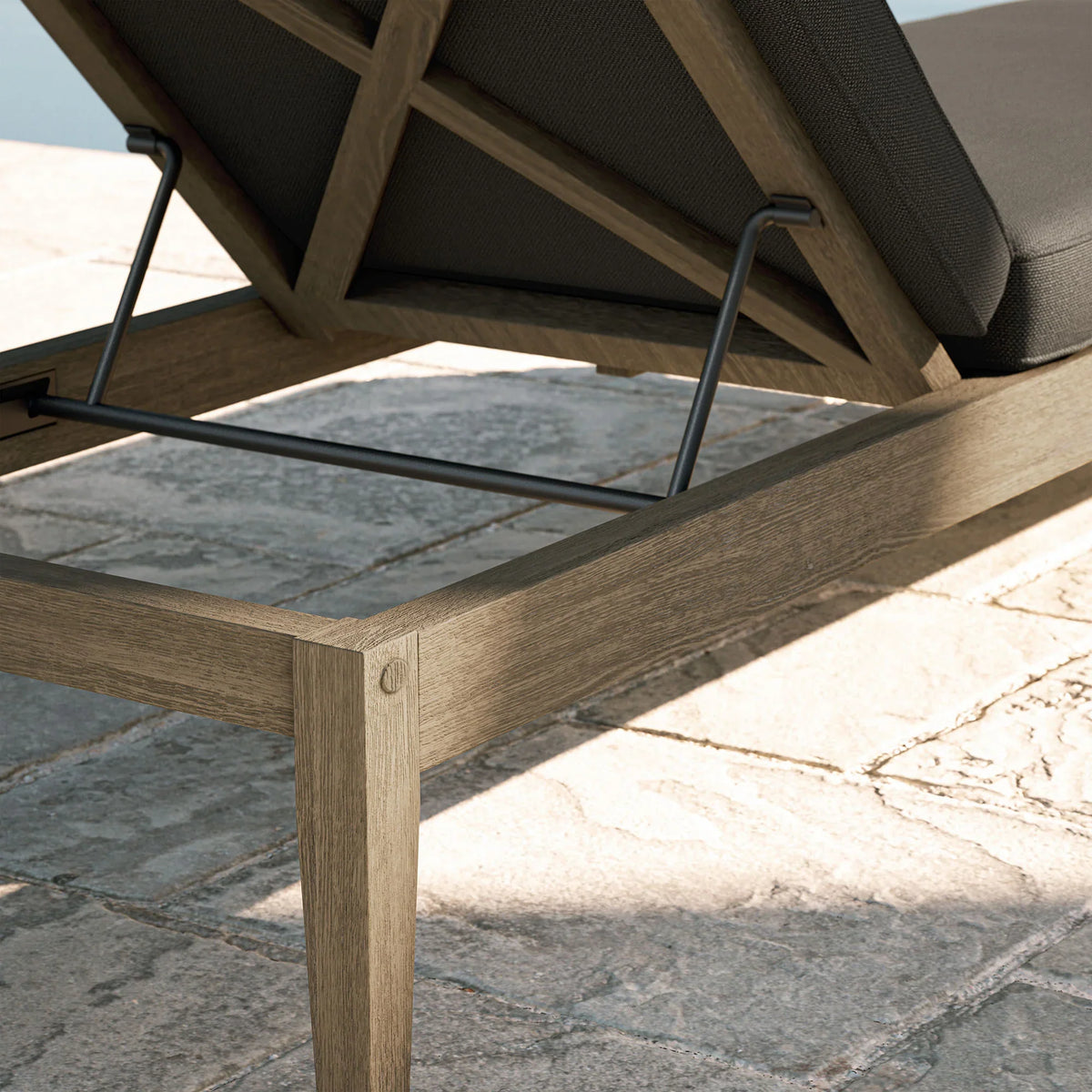 Northlake Outdoor Teak Chaise Lounge