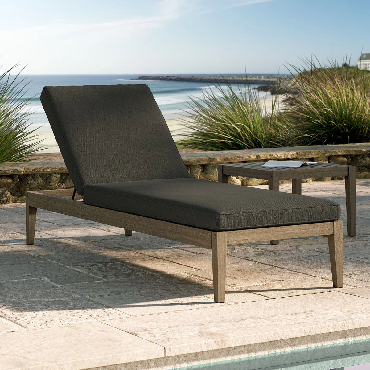 Northlake Outdoor Teak Chaise Lounge