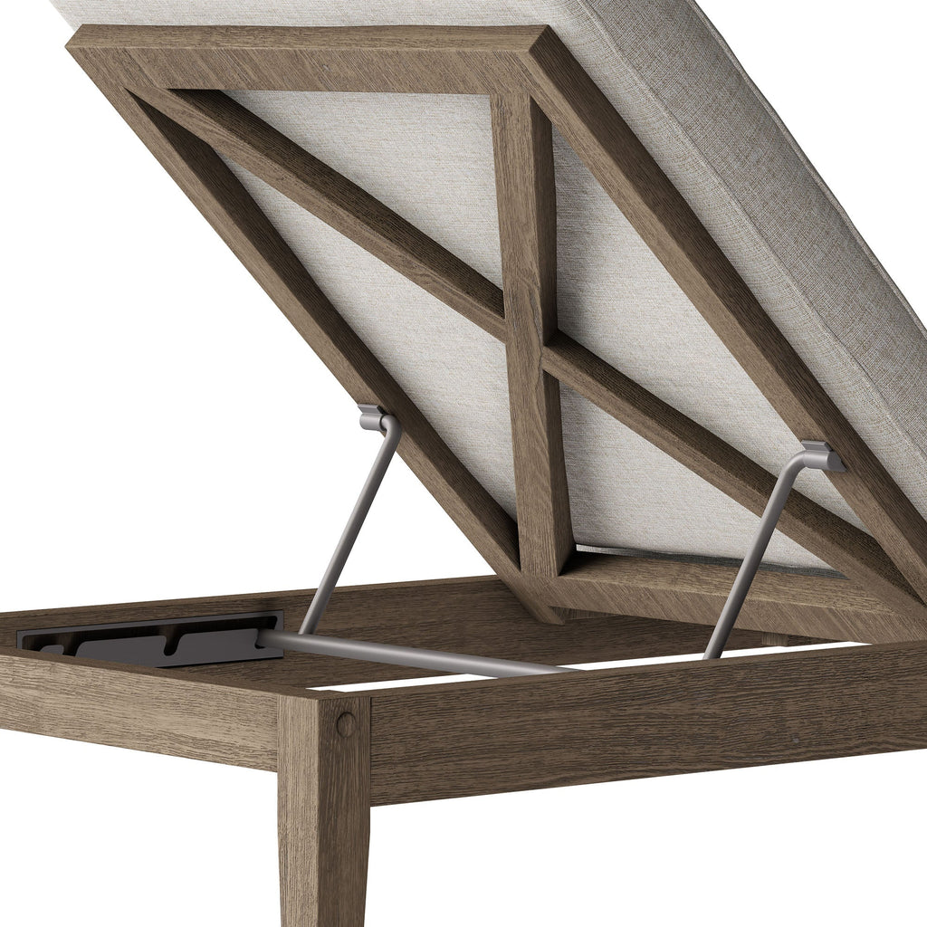 Northlake Outdoor Teak Chaise Lounge