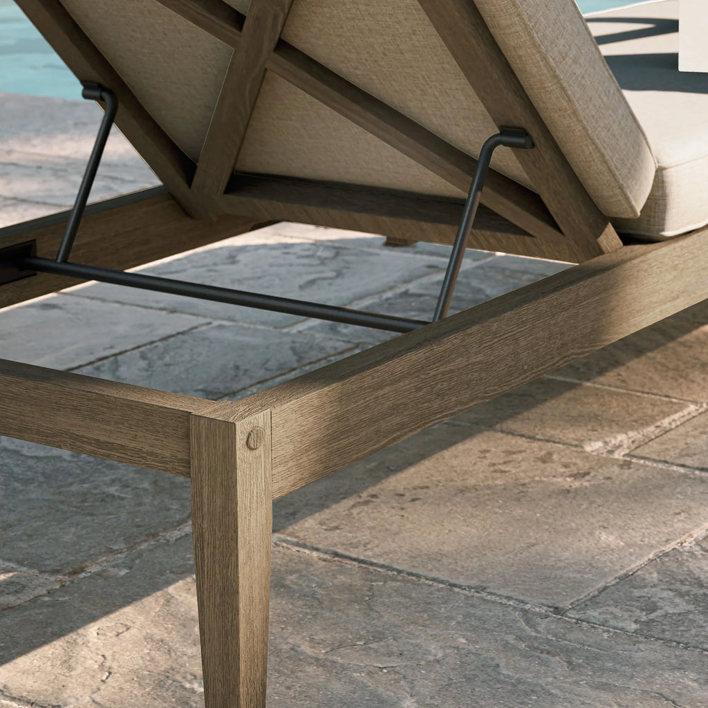 Northlake Outdoor Teak Chaise Lounge