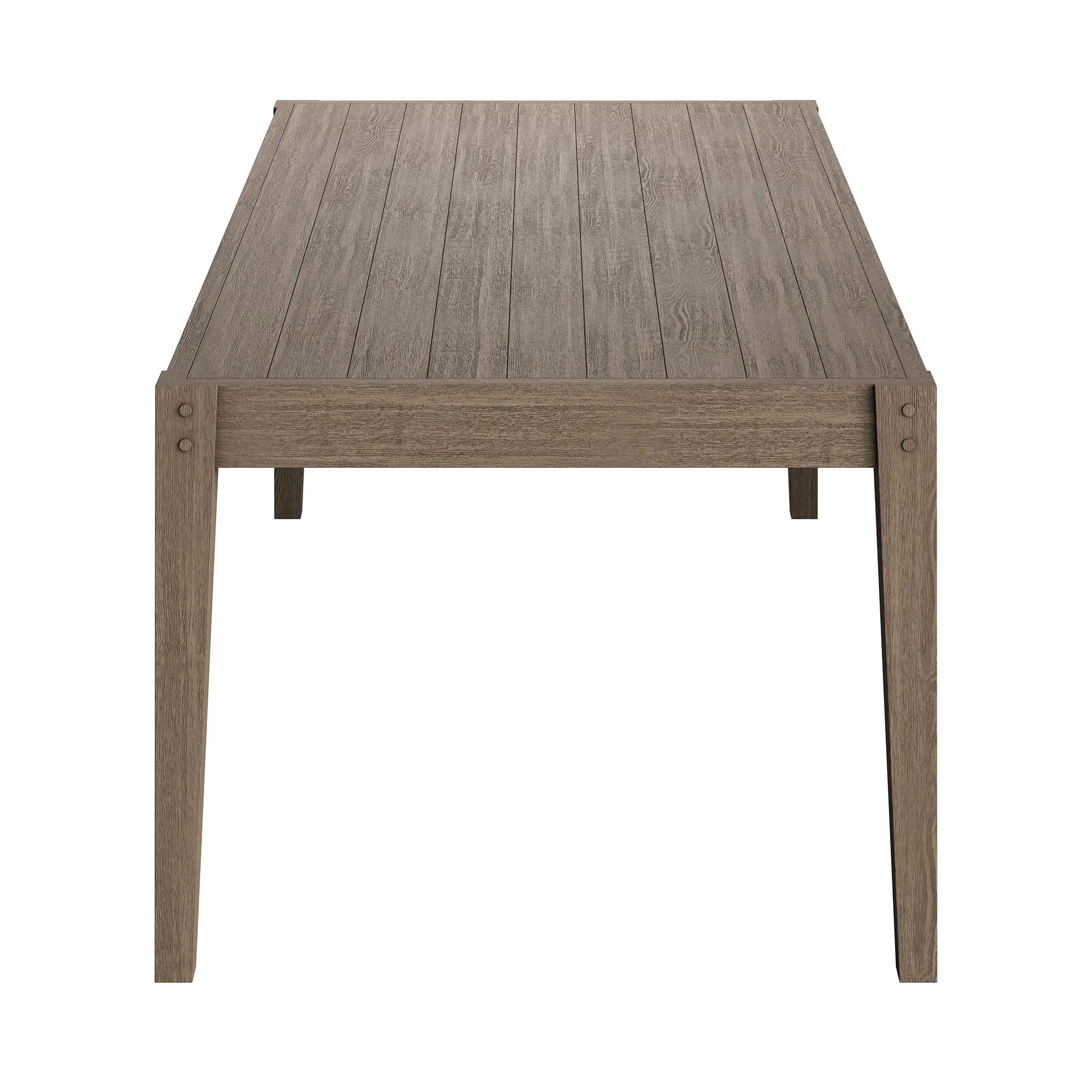 Northlake 7-Piece Outdoor Patio Teak Wood Dining Set in Weathered Gray