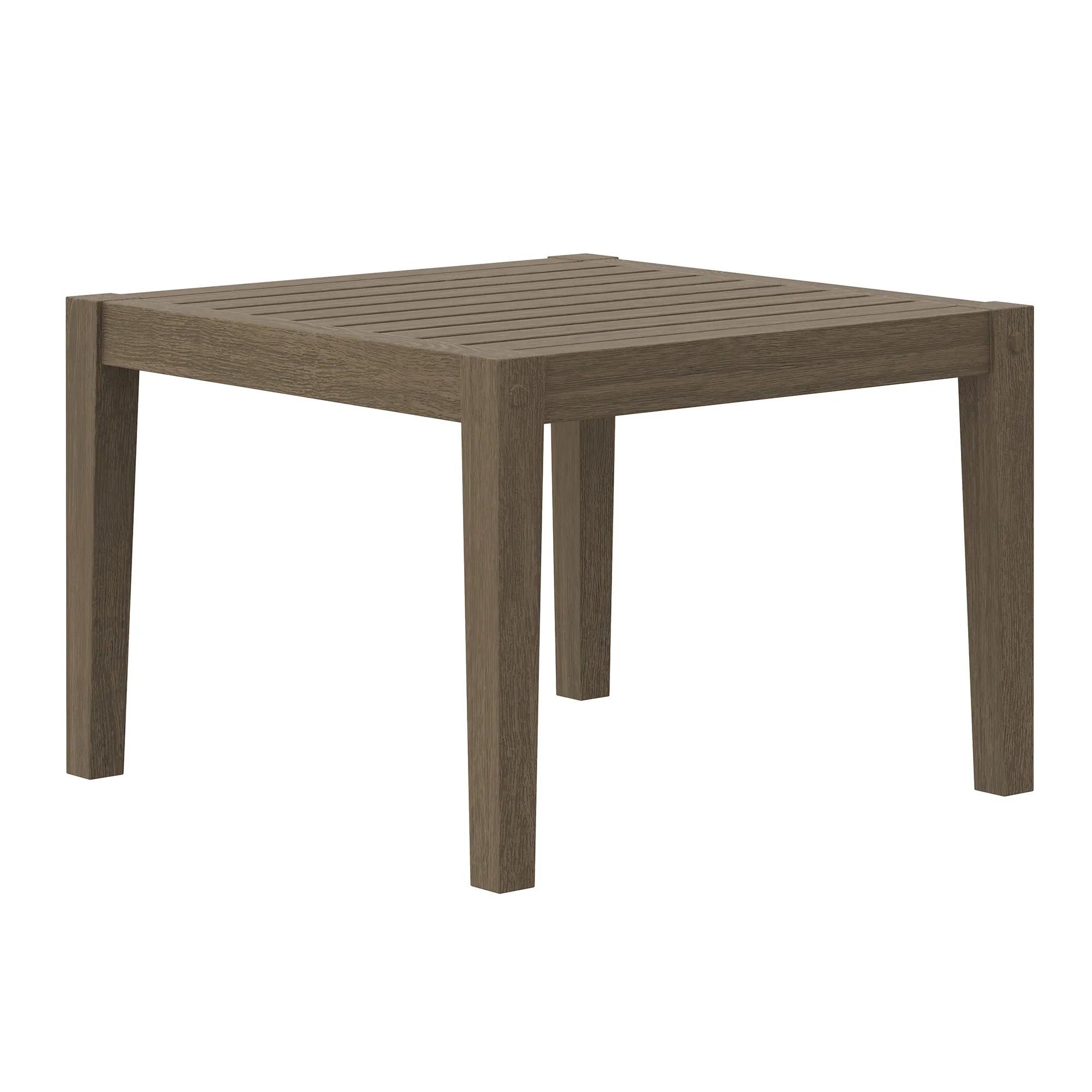 Northlake 3-Piece Outdoor Teak Wood Furniture Set with Chaise Lounges and Side Table