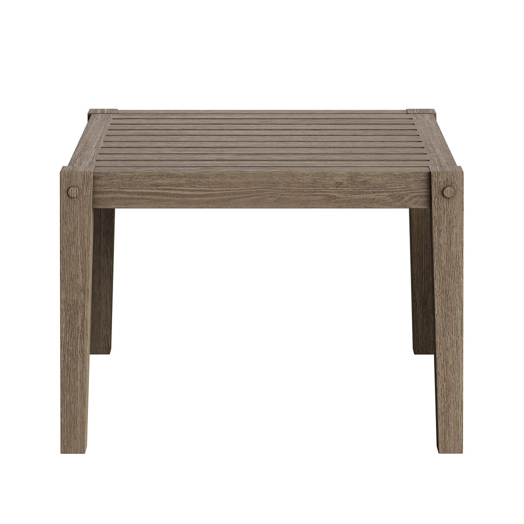 Northlake 3-Piece Outdoor Teak Wood Furniture Set with Chaise Lounges and Side Table