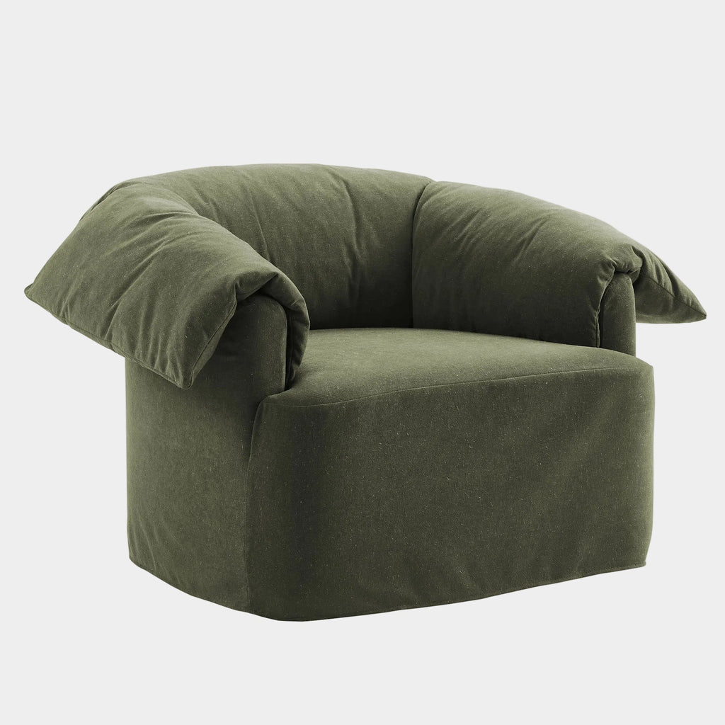 Lark Slipcovered Fabric Oversized Armchair