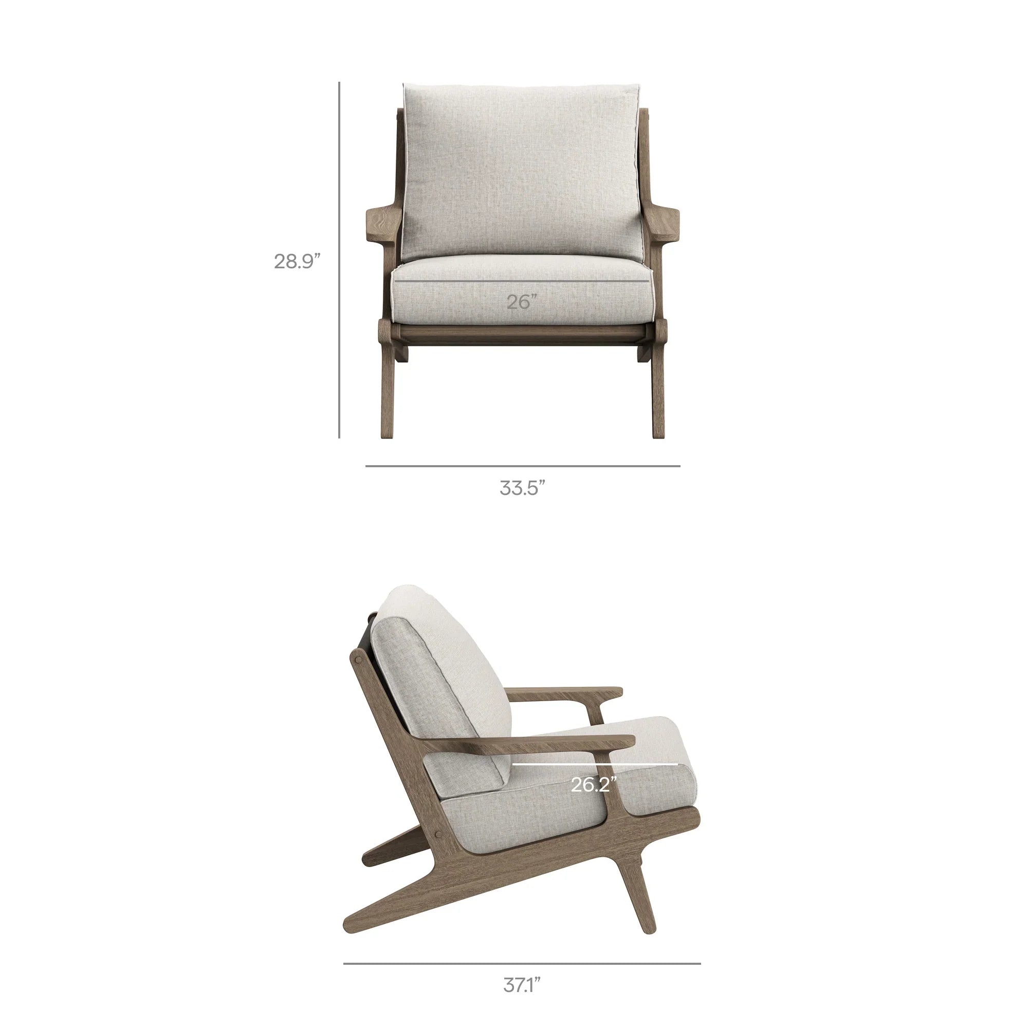 Saratoga 5-Piece Outdoor Teak Wood Furniture Set