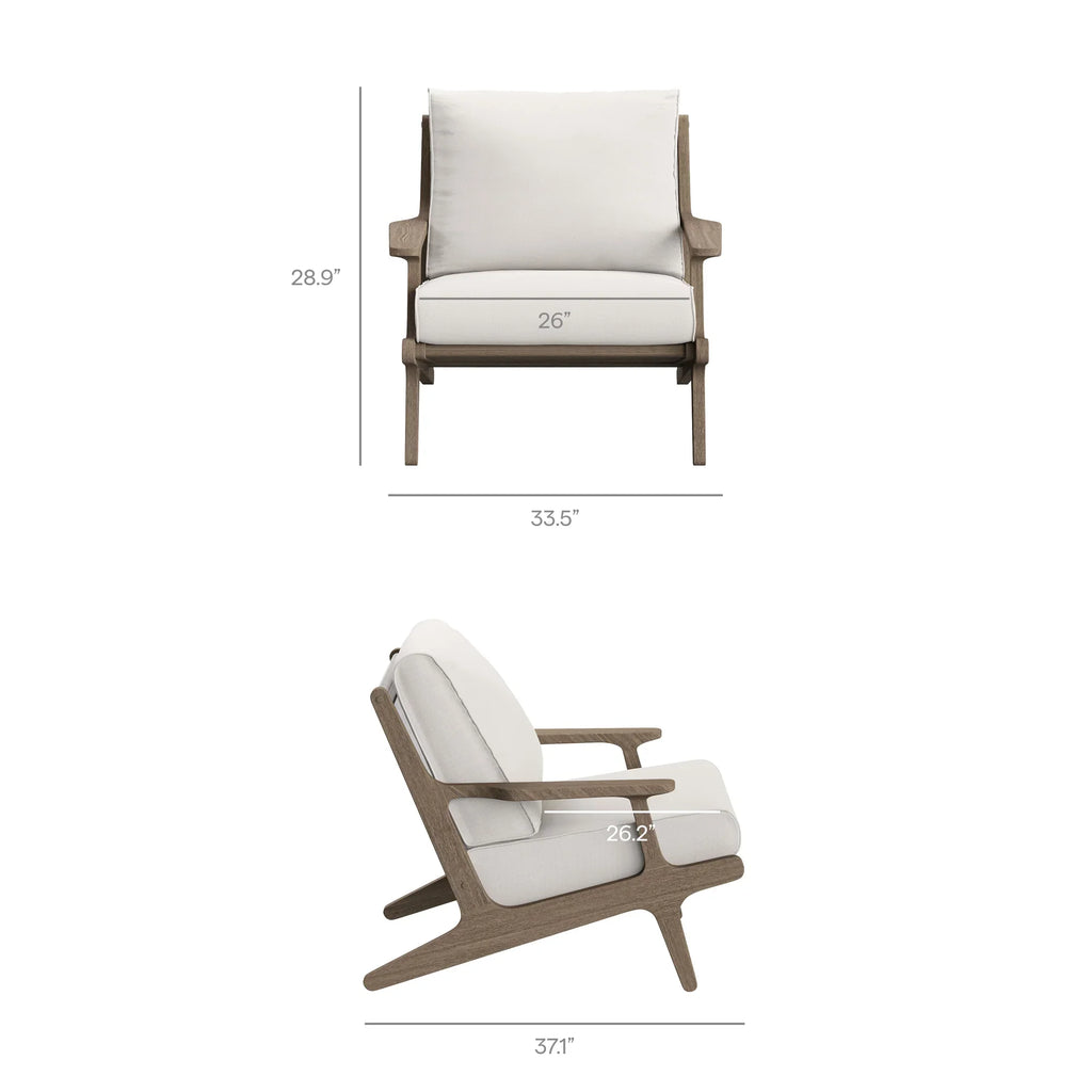 Saratoga 5-Piece Outdoor Teak Wood Furniture Set