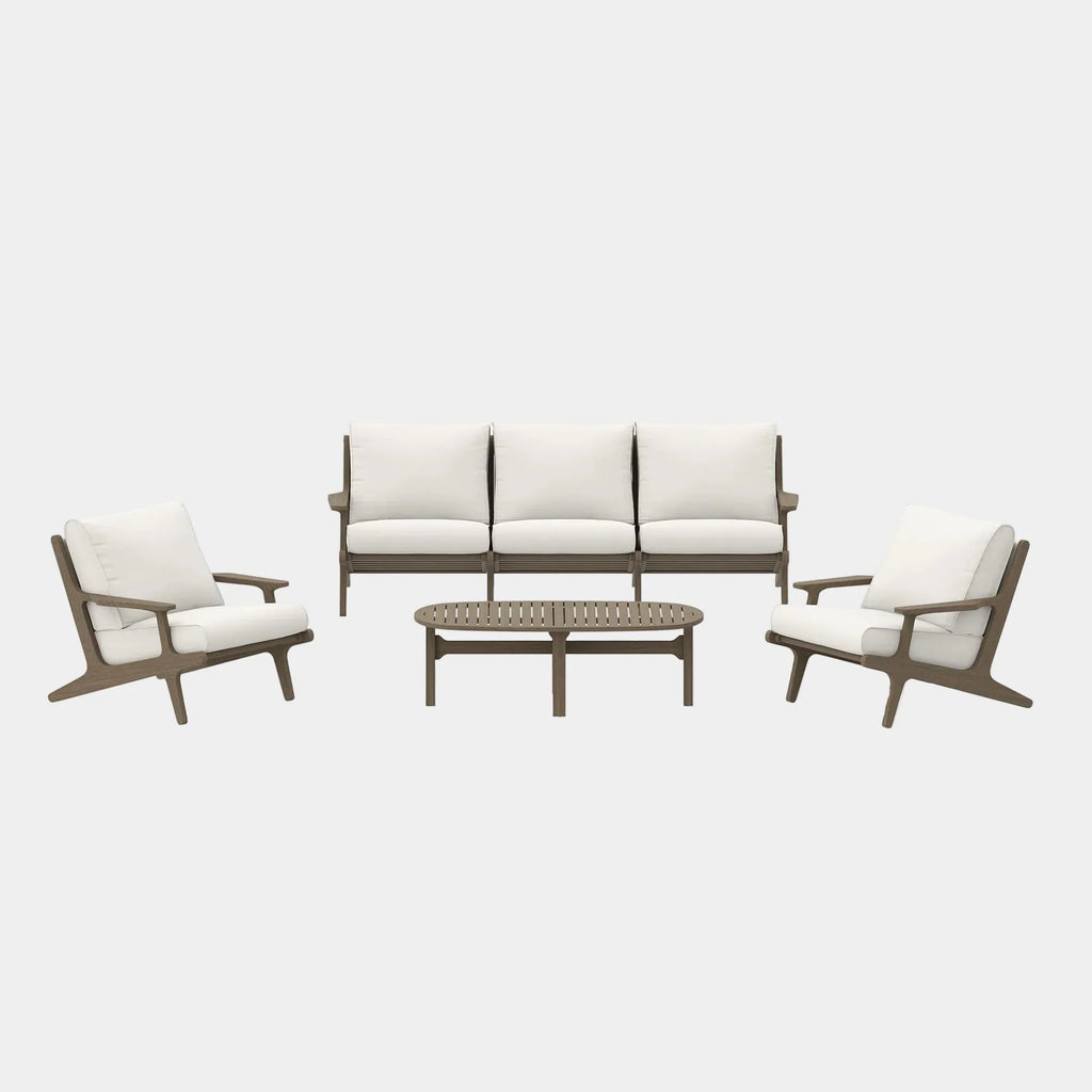 Saratoga 4-Piece Outdoor Teak Wood Furniture Set