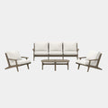 Saratoga 4-Piece Outdoor Teak Wood Furniture Set