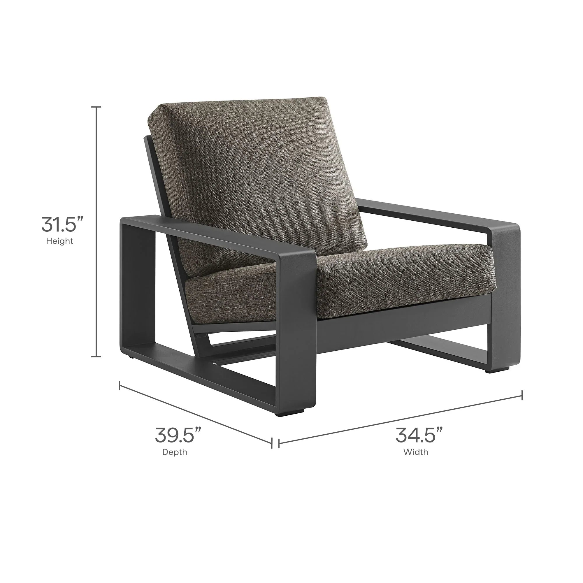 Lirienne 4-Piece Outdoor Patio Aluminum Furniture Set