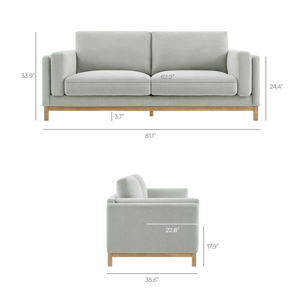 Roscoe 81 inch Fabric Sofa