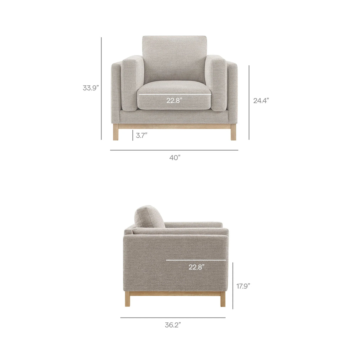 Roscoe Fabric Armchair