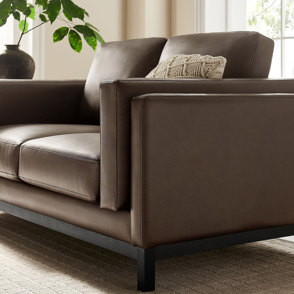 Roscoe 63 inch Vegan Leather Loveseat