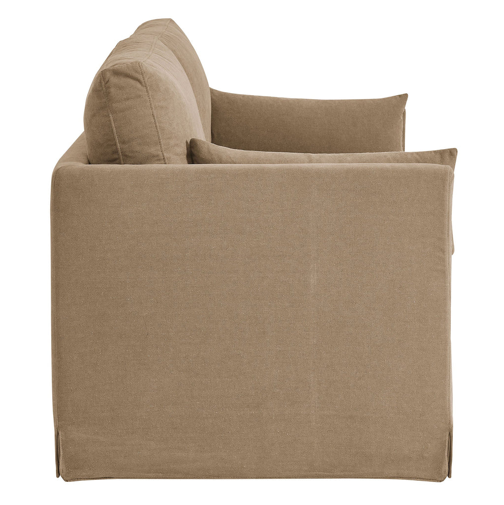 Wellfleet Slipcovered Linen-Blend Loveseat
