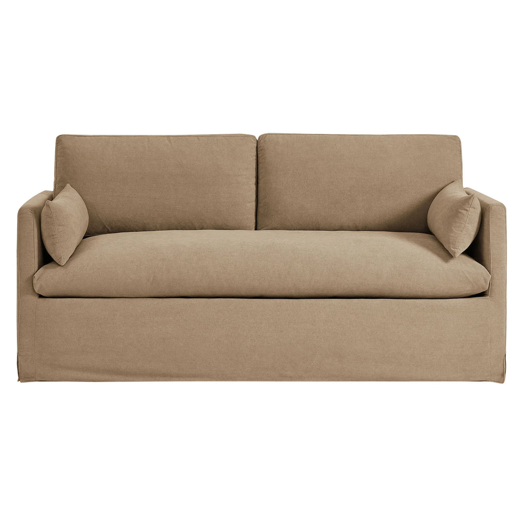 Wellfleet Slipcovered Linen-Blend Loveseat