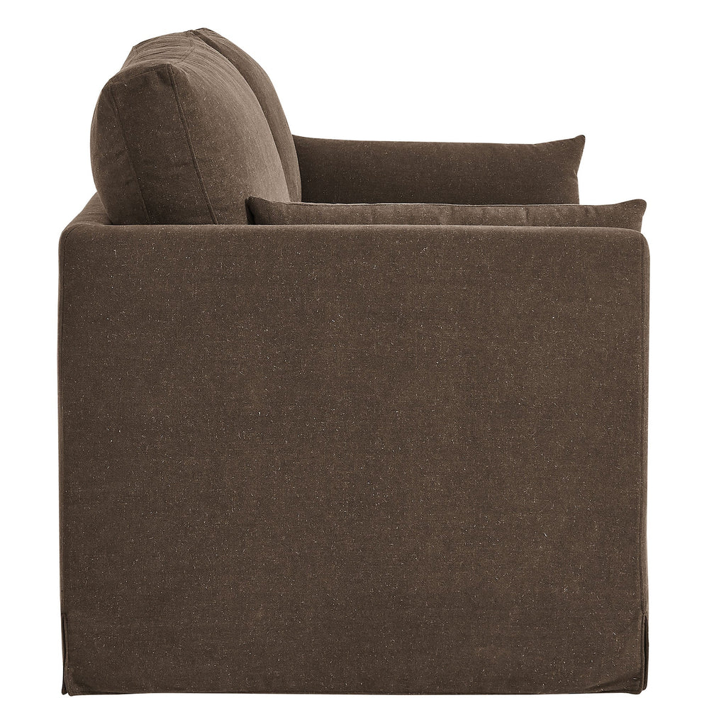 Wellfleet Slipcovered Linen-Blend Loveseat