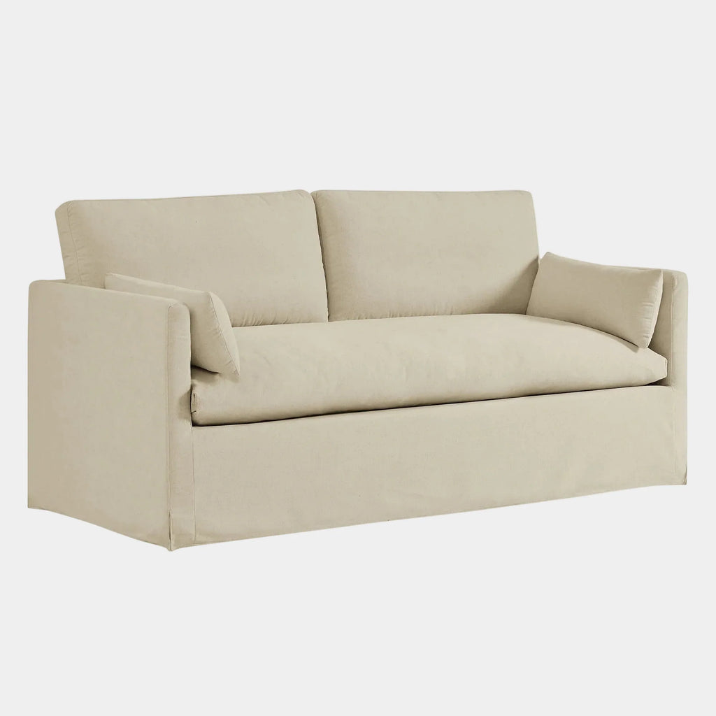 Wellfleet Slipcovered Linen-Blend Loveseat