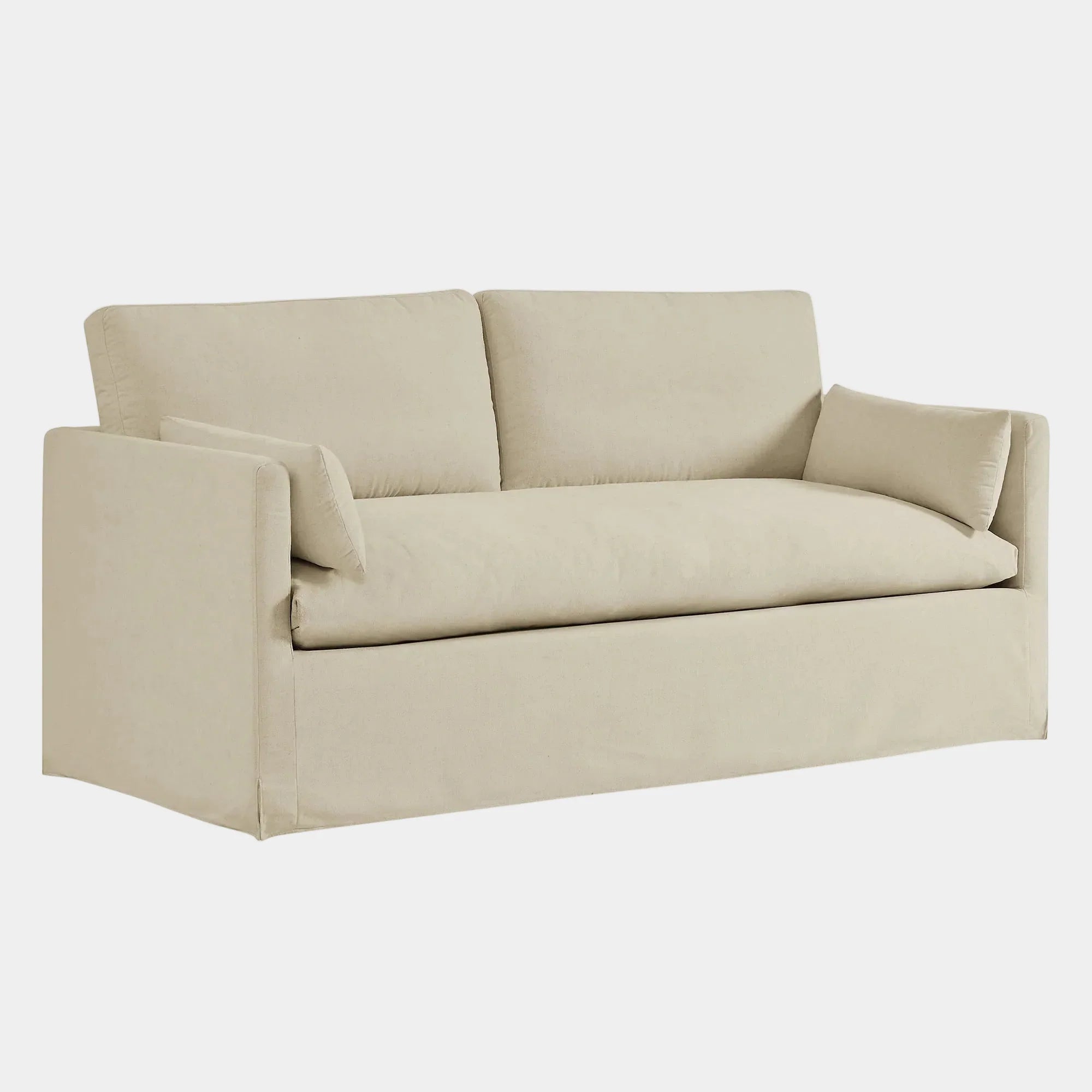 Wellfleet Slipcovered Linen-Blend Loveseat