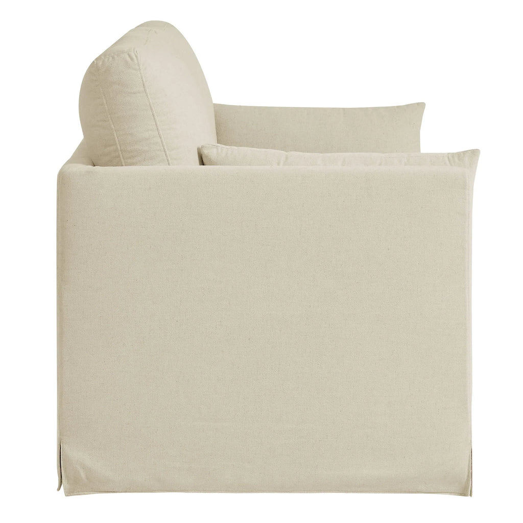 Wellfleet Slipcovered Linen-Blend Loveseat