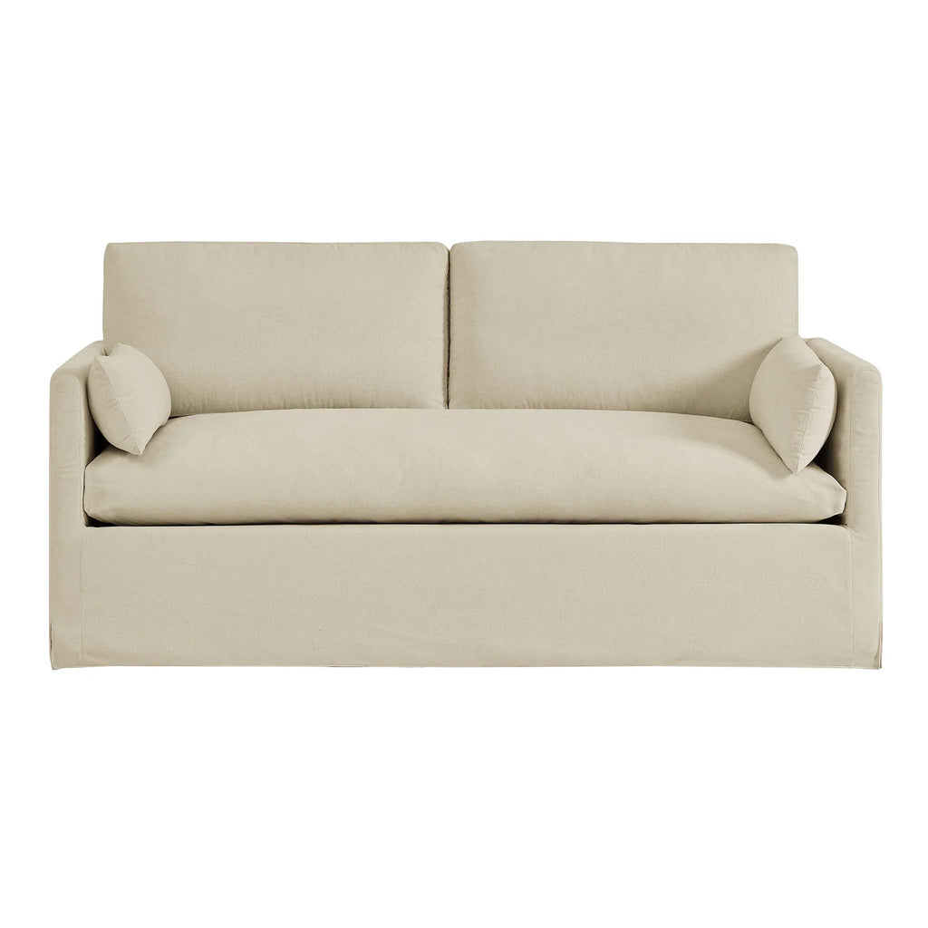 Wellfleet Slipcovered Linen-Blend Loveseat
