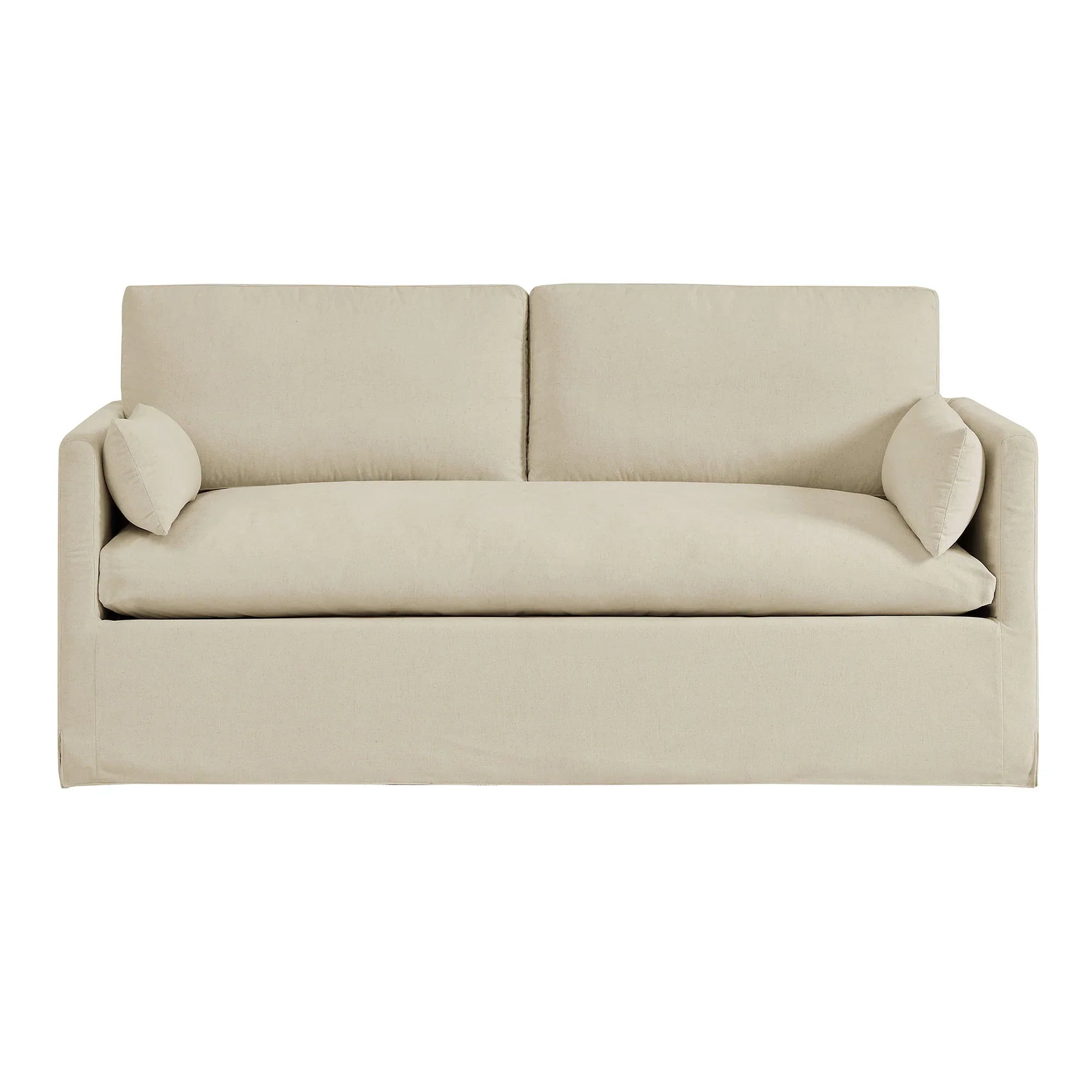 Wellfleet Slipcovered Linen-Blend Loveseat